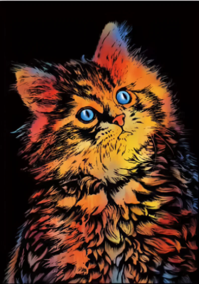 Cat Portrait (A3)