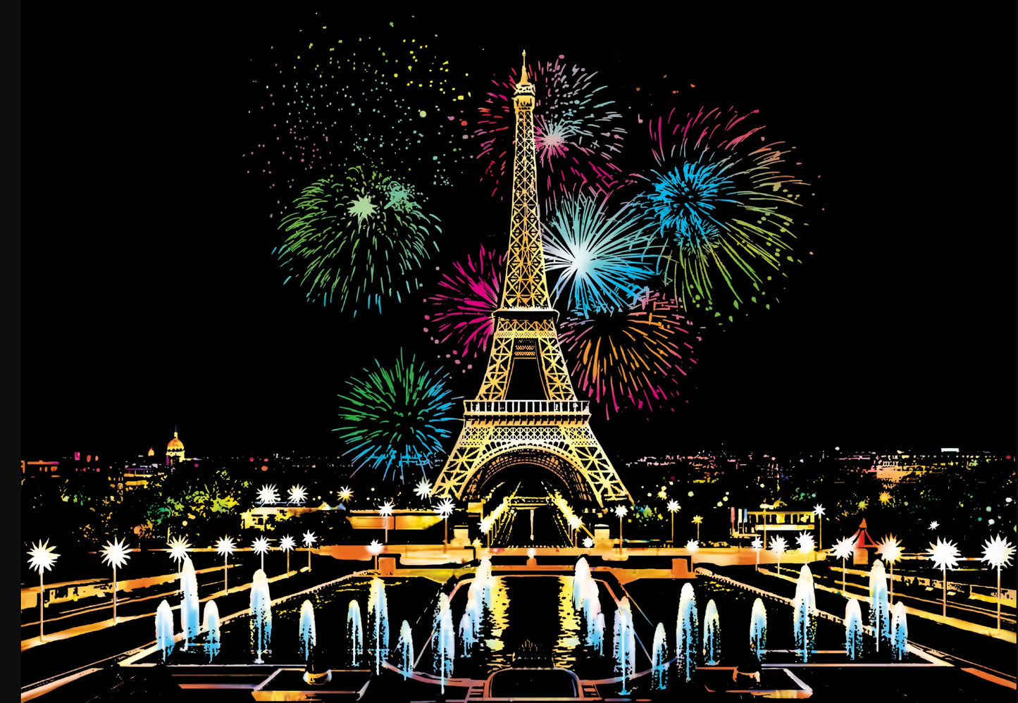 Fireworks in Paris